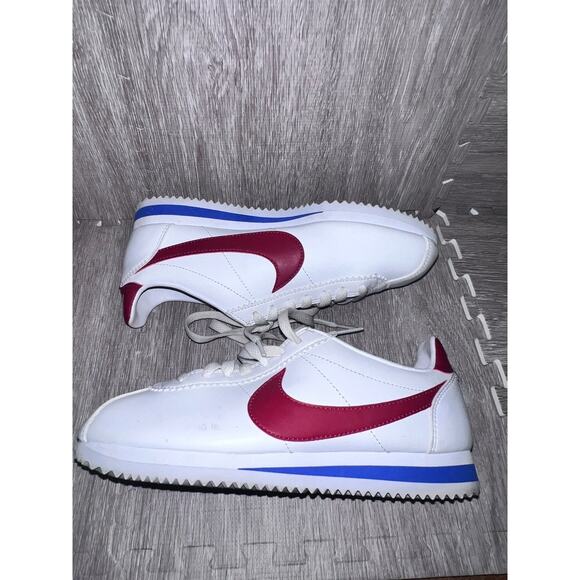Nike‎ Cortez Forrest Gump Men\'s Sneakers Size 7 White Red Blue main image 4
